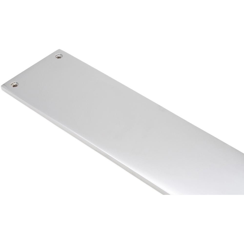 Spira Brass Victorian Plain Square Polished Chrome Finger Plush Plate 300mm Image 4