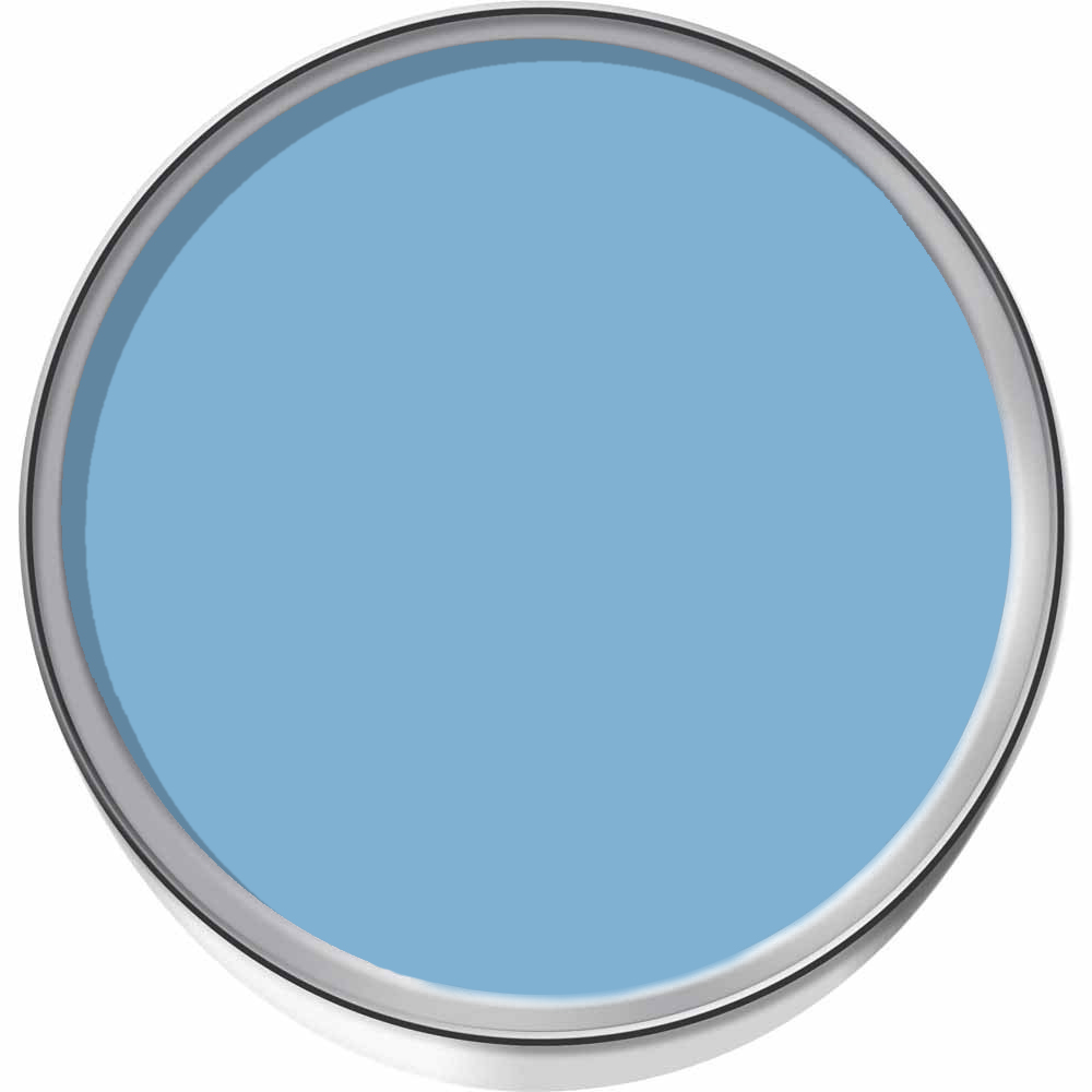 Wilko Walls & Ceilings Moody Blue Silk Emulsion Paint 2.5L Image 3