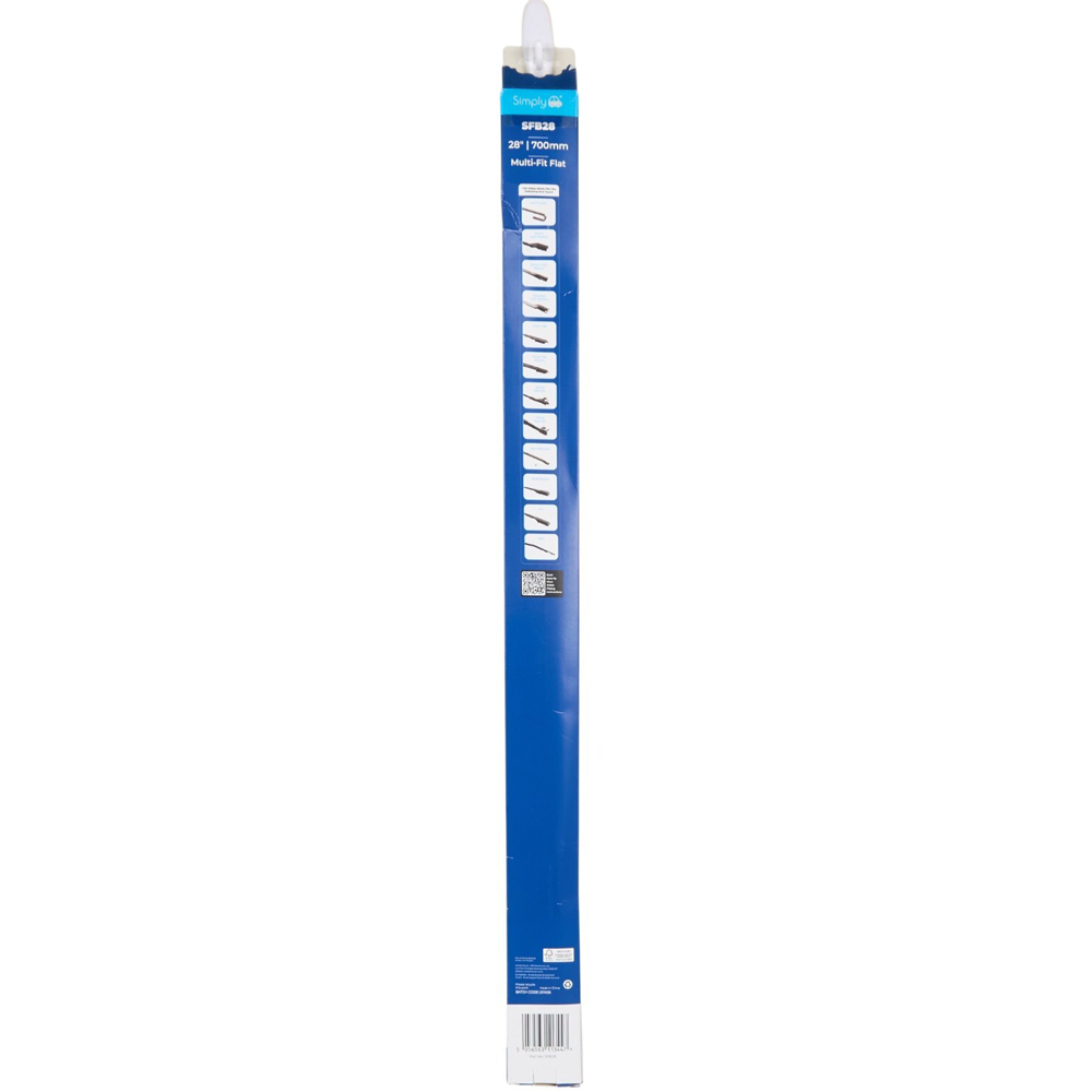 Multi-Fit Flat Wiper Blade Black 28in Image 2