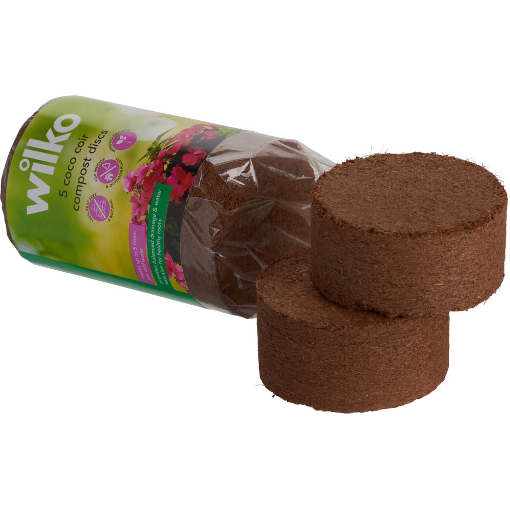 Wilko Coco Compost Discs 5 x 1L Image 3