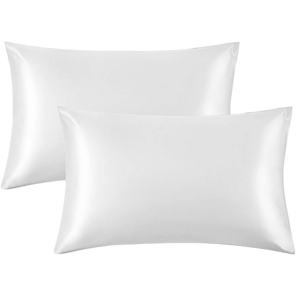 Intimates Single White Satin Bedding Set Image 2