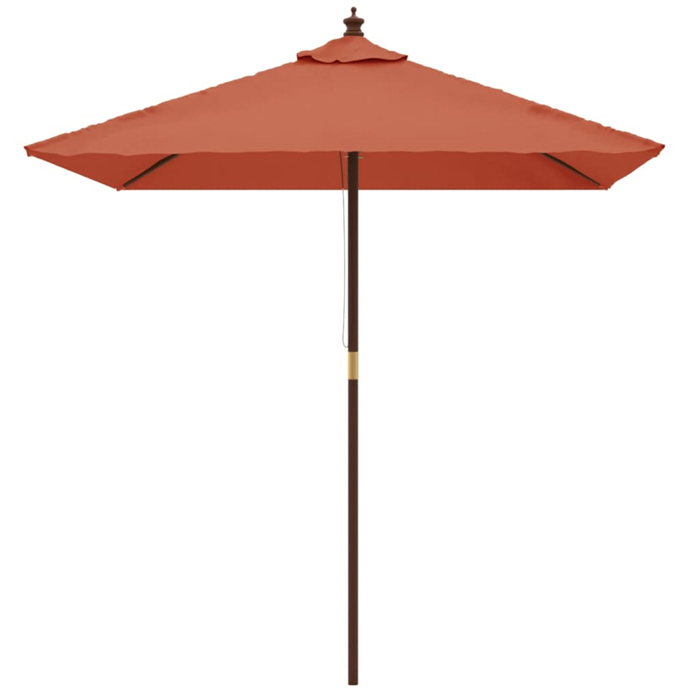vidaXL Brown Garden Parasol 2.3 x 1.9m Image 2