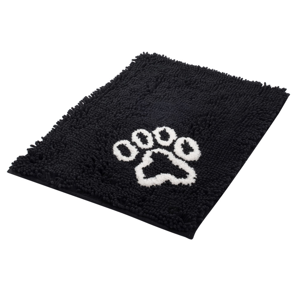 Bunty Medium Black Microfibre Pet Mat Image 1