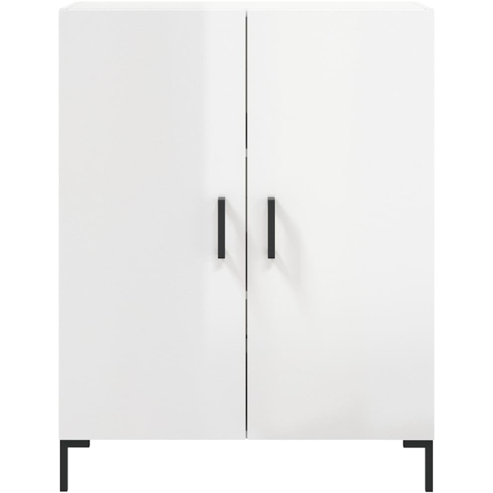 vidaXL 2 Door High Gloss White Sideboard Image 5