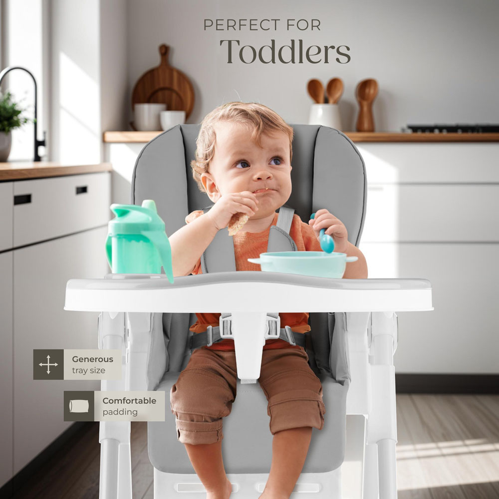 Tectake Sophia 6 Position Adjustable High Chair Image 7