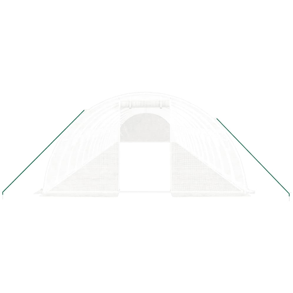 vidaXL White 13 x 52.5ft Greenhouse Image 2