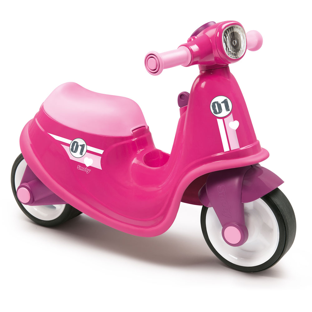 Smoby Euro Rose Pink Ride-On Scooter Image 1