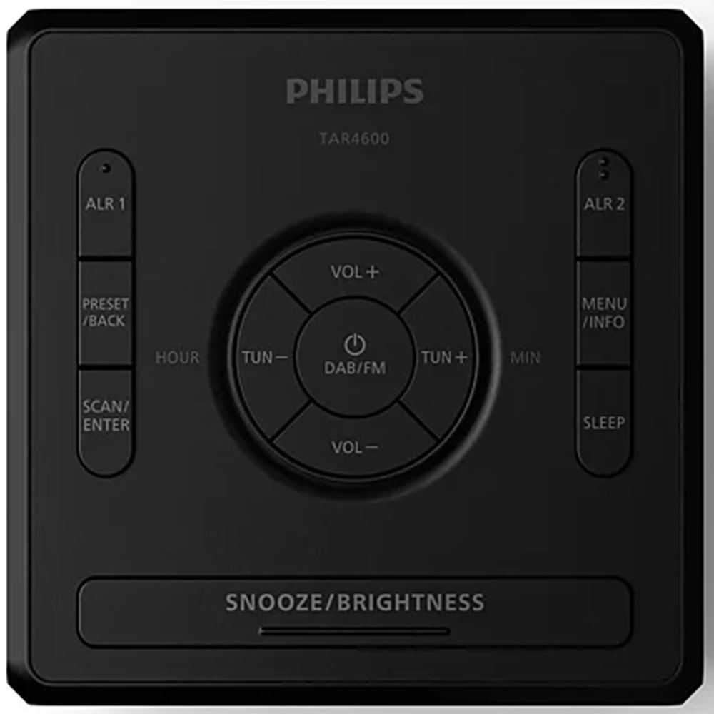 Philips TAR4600 Dual Alarm DAB/FM Clock Charging Port Radio Image 6