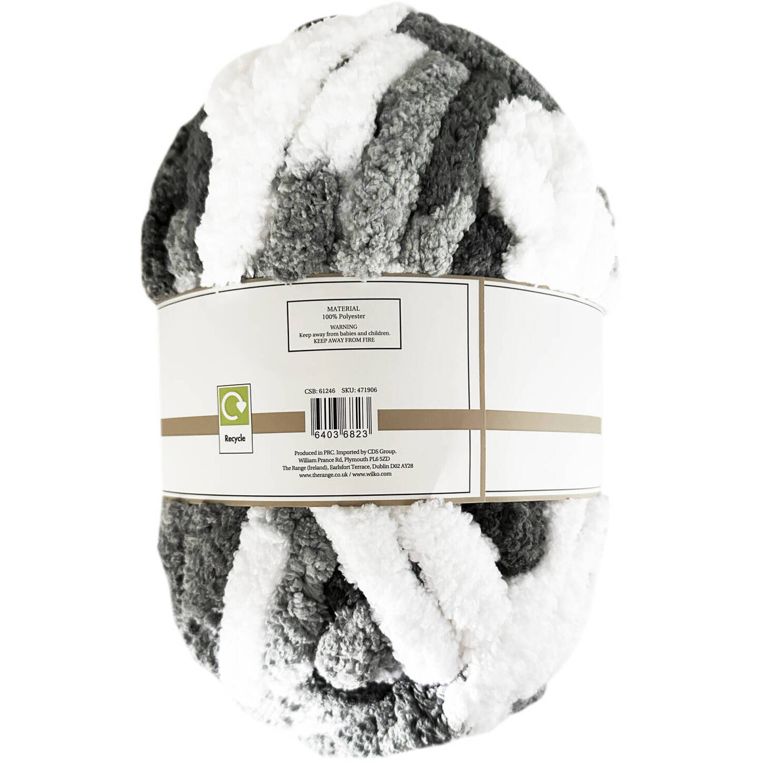 Multi Colour Jumbo Soft Touch Yarn Grey Multi Image 2