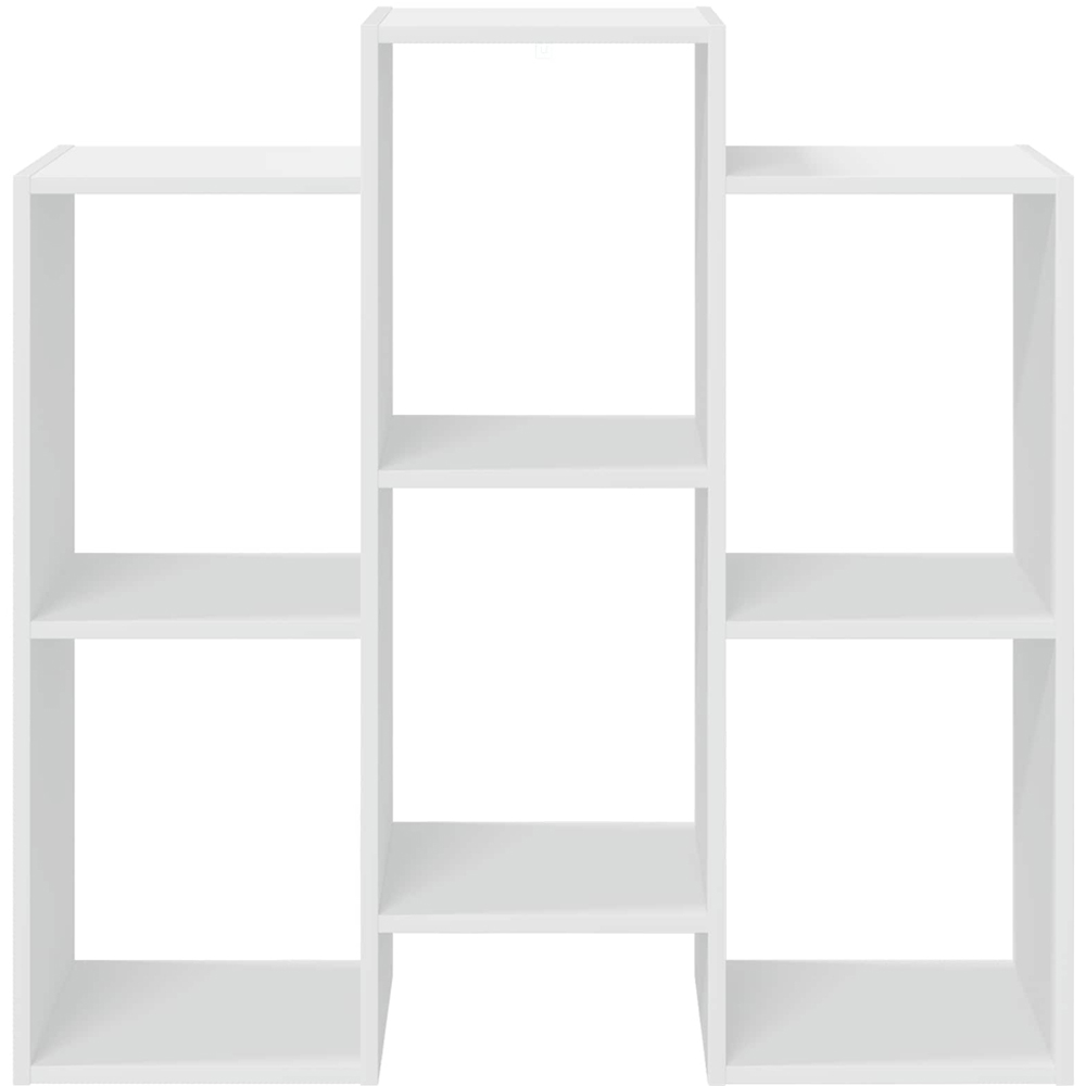 vidaXL 6 Open Shelf White Sideboard Image 5