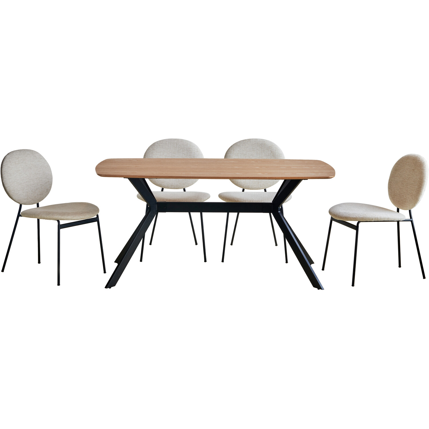 Maybury Rectangular Dining Table Natural Oak Image 7