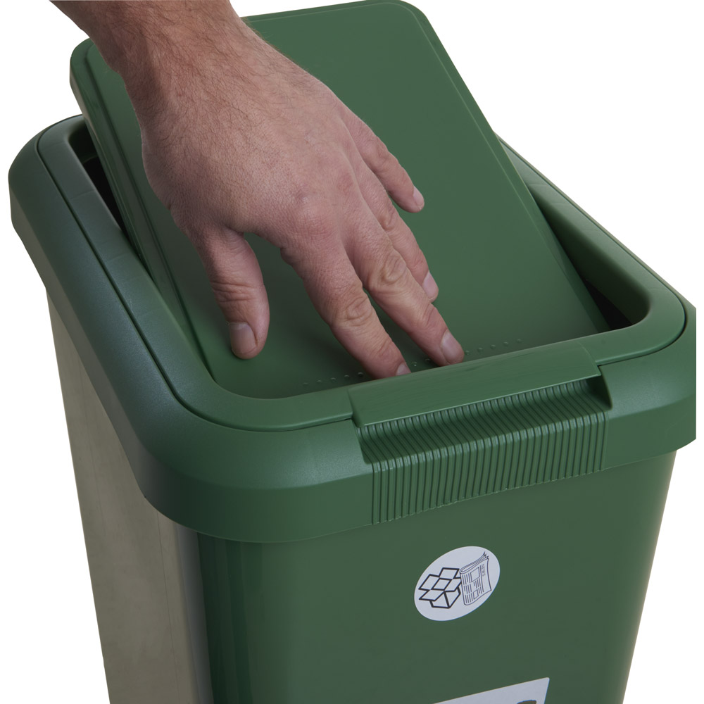 Wilko Green Rectangular Bin 45L Wilko