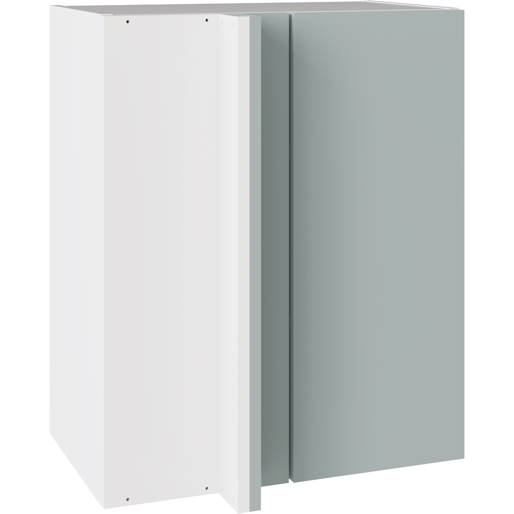 Kitchen Kit Slab Supermatt Aquamarine Blind Corner Base Kitchen Cabinet Flatpack 600mm Image 3