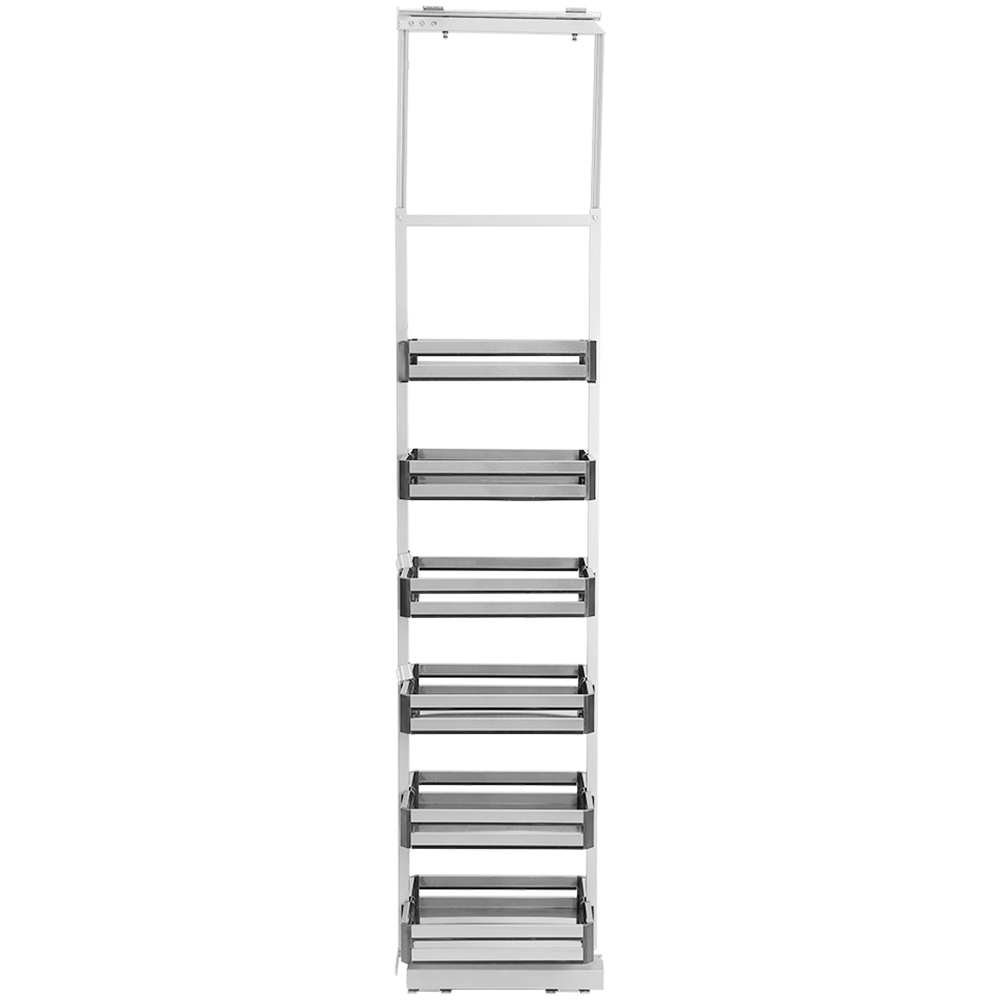 Living and Home 6 Tier Metal Pull Out Kitchen Cabinet Panel Basket Shelf Image 3