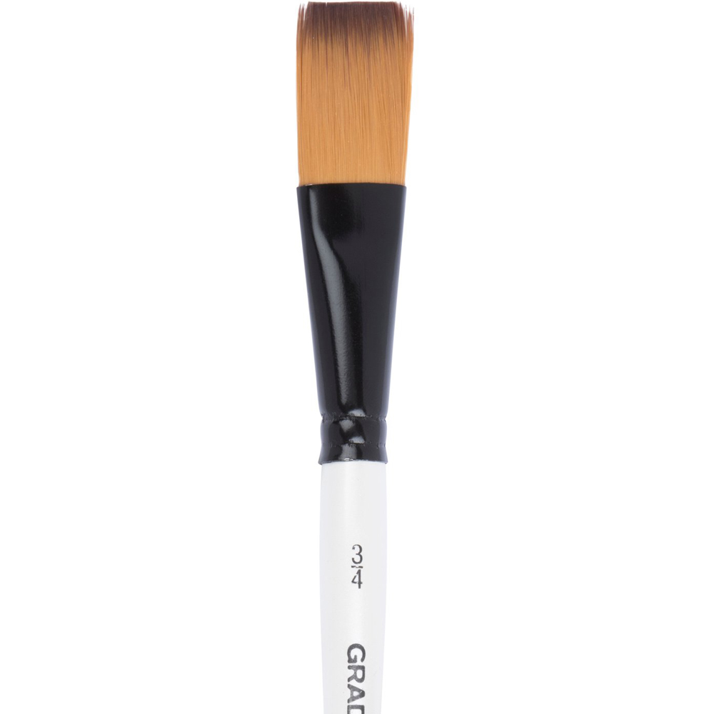 Daler-Rowney Graduate Synthetic One Stroke Short Handle Brush Image 1