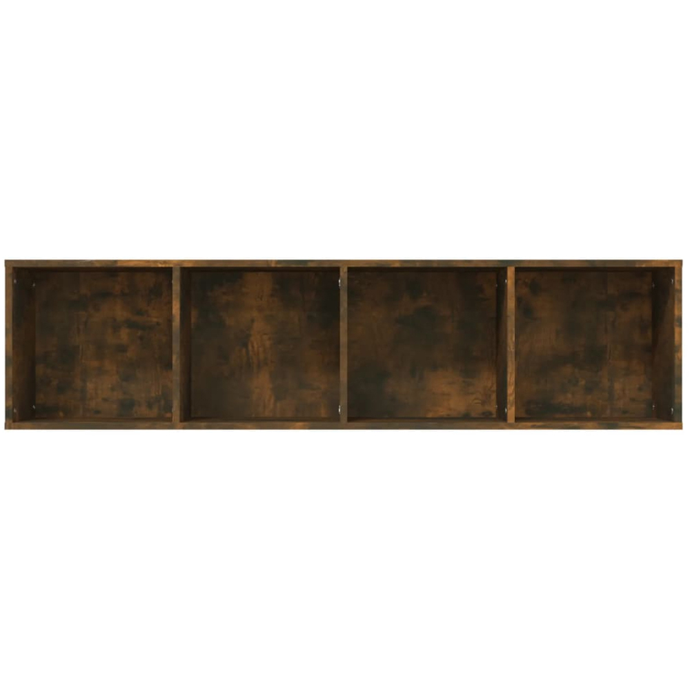 vidaXL 4 Shelf Smoked Oak Book Cabinet Image 3