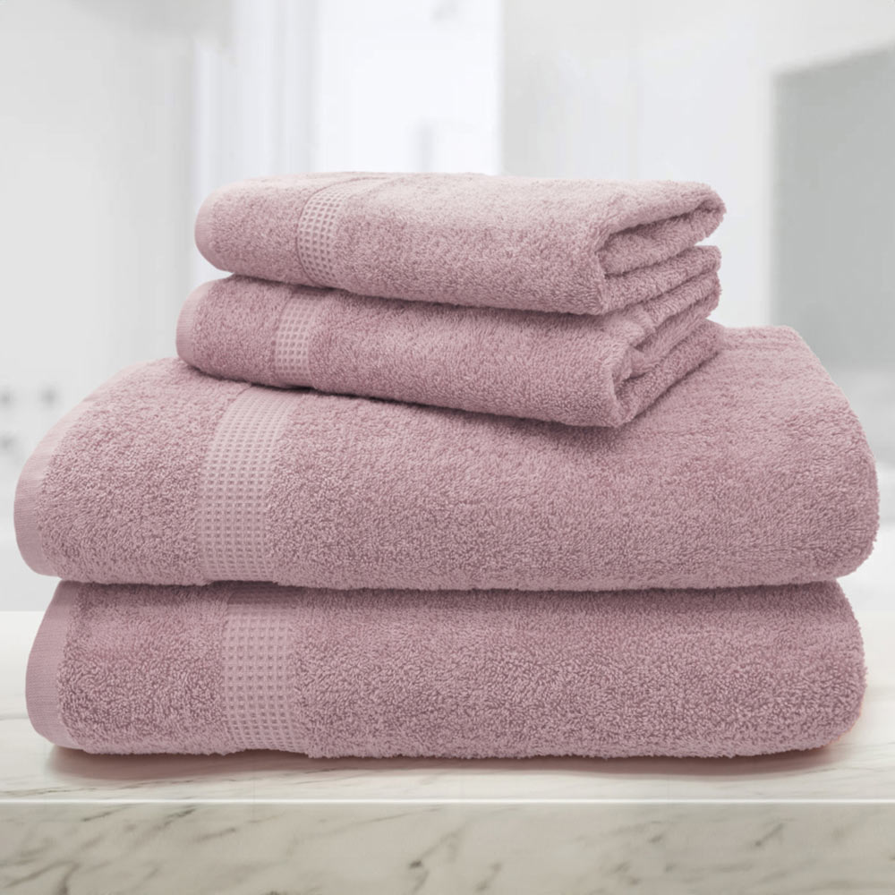 Mayfair Egyptian Cotton Deep Blush Hand Towel Set of 2 Image 3