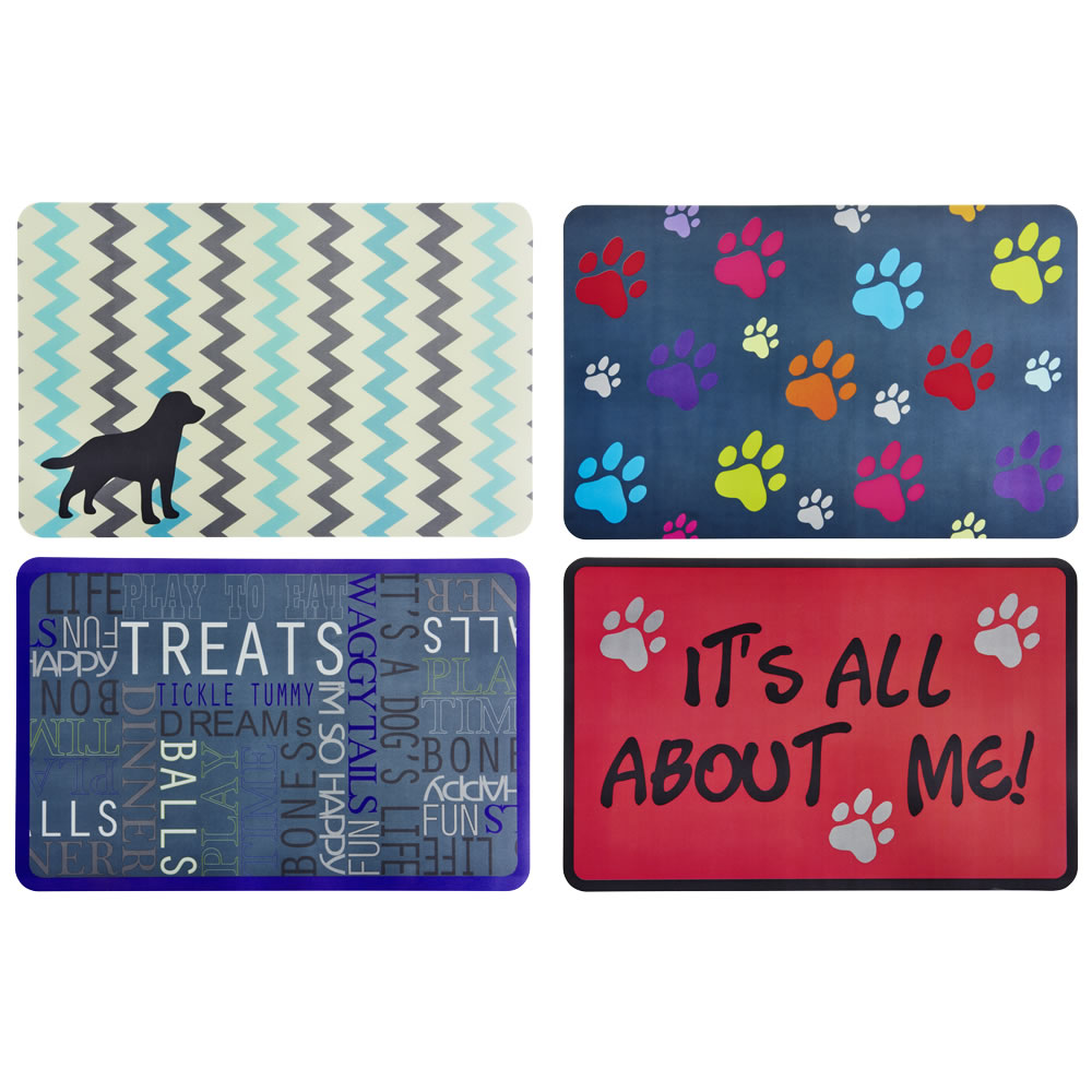 Single Wilko Dog Placemat in Assorted styles Image 2