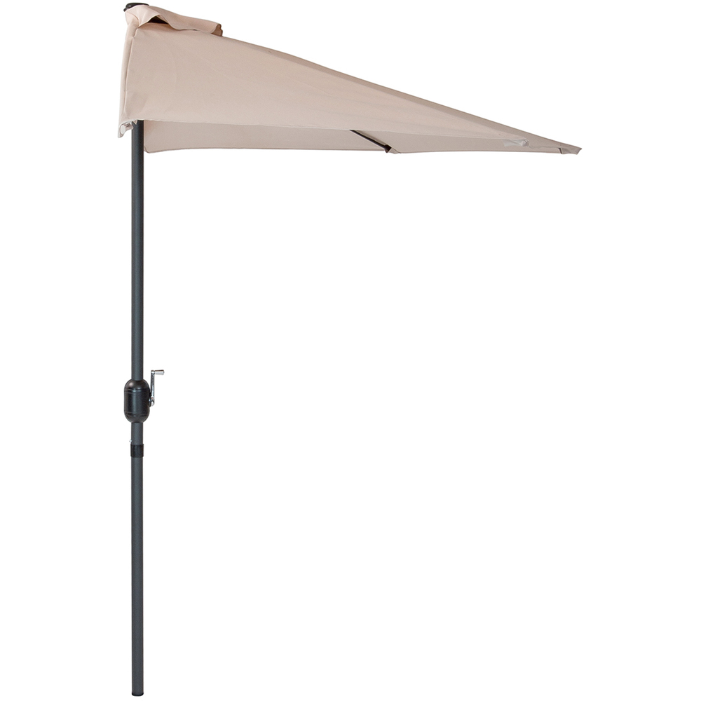 Charles Bentley Beige Half Balcony Parasol 2.7m Image 3