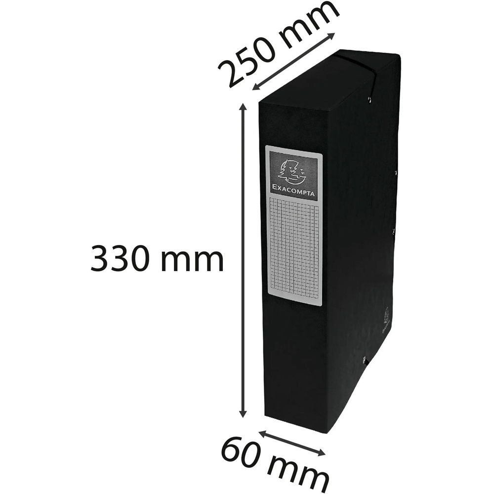 Exacompta A4 Black Pressboard Box File 8 Pack Image 8