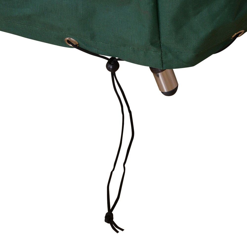 Outsunny 2 Seater Dark Blue PE Rattan Bistro Set with Cover Image 3