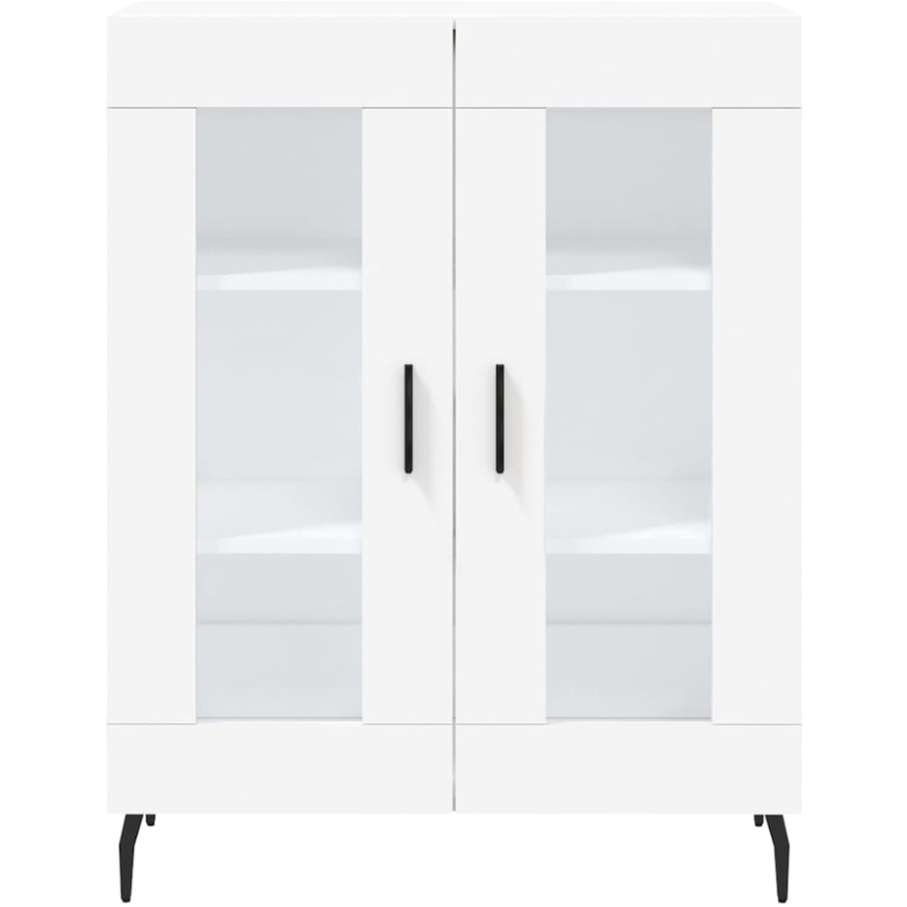 vidaXL 4 Glass Door White Highboard Image 8