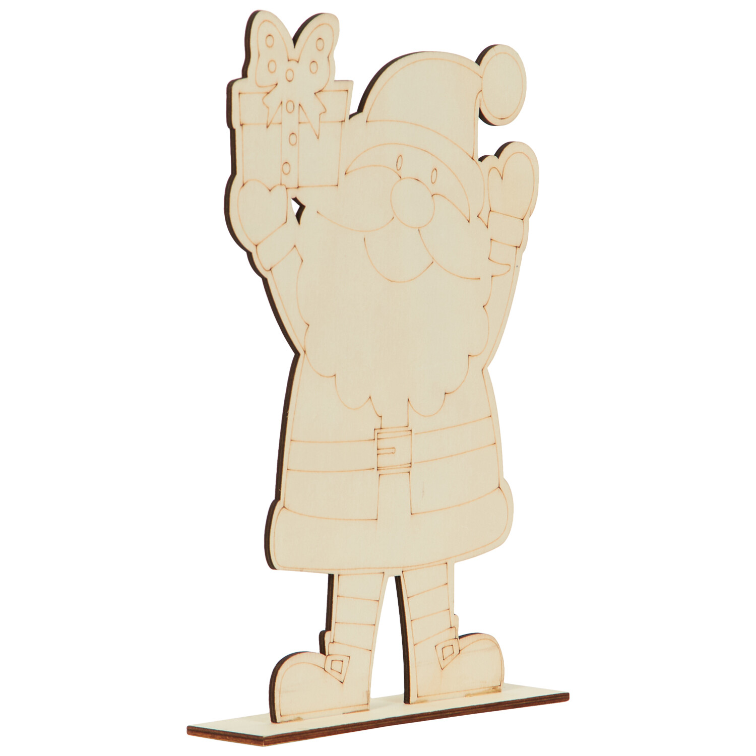Wooden Xmas Characters - Brown Image 2