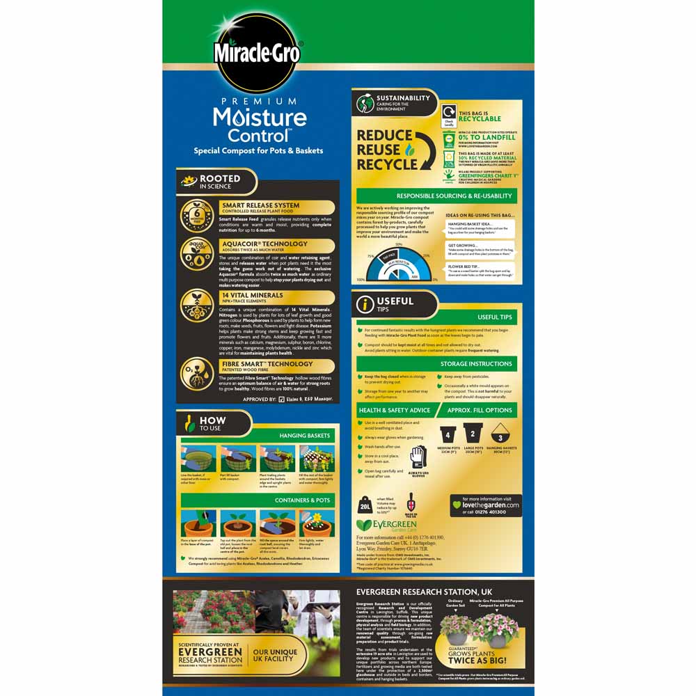 Miracle-Gro Moisture Control Compost 20L Image 2
