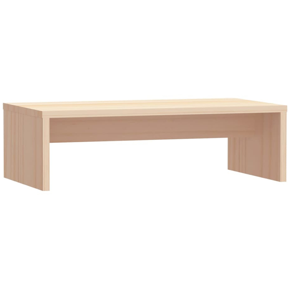 vidaXL Natural Solid Pine Wood Monitor Stand Image 1
