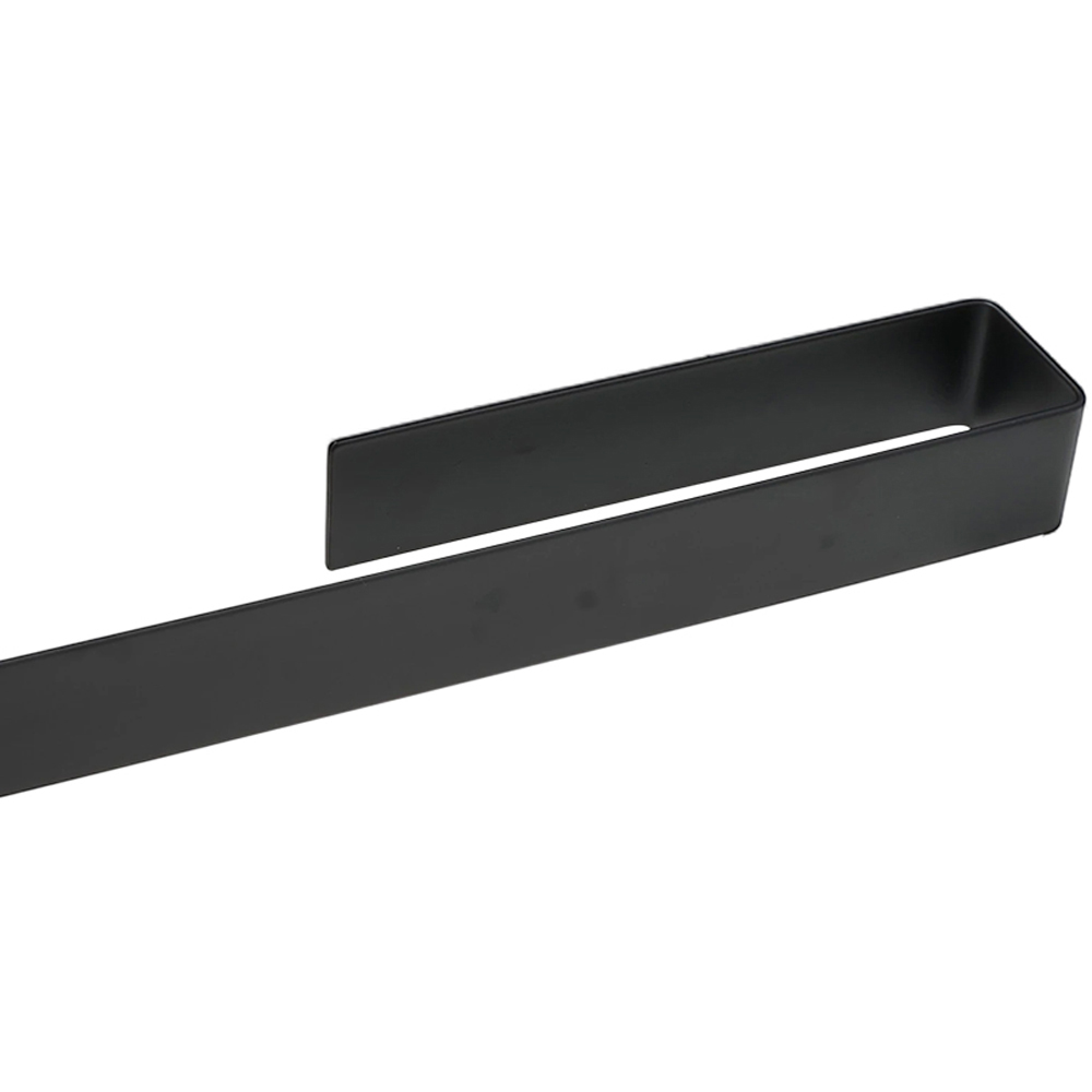 Living and Home 8-Piece Black Wall-Mounted Stainless Steel Bathroom Hardware Set Image 5