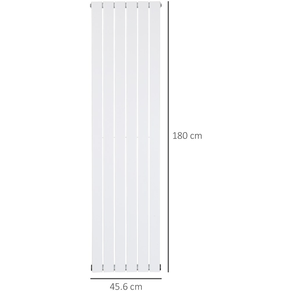 HOMCOM White Wall Mounted Panel Radiator 460 x 1800mm Image 6