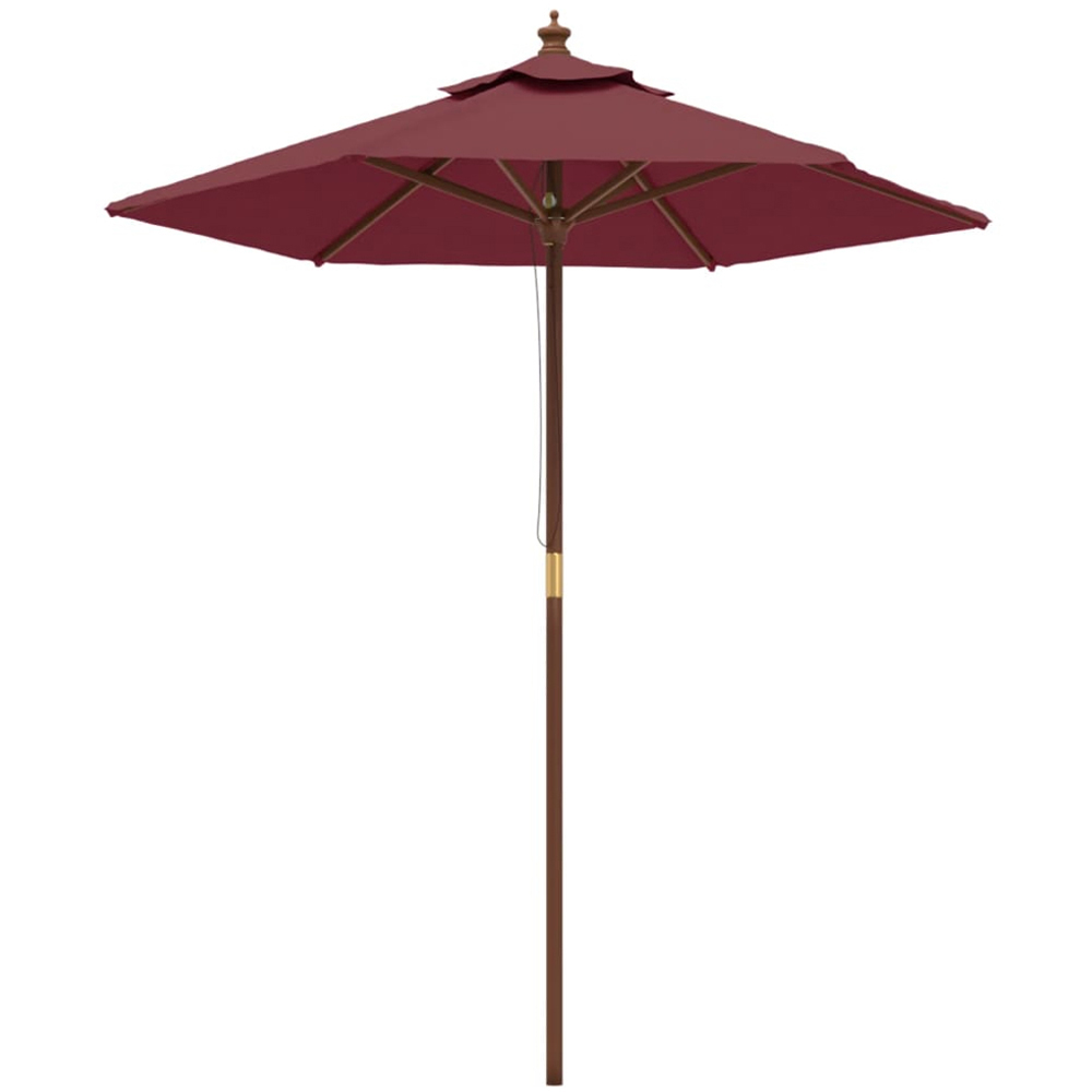 vidaXL Red Garden Parasol 2.3 x 1.9m Image 1