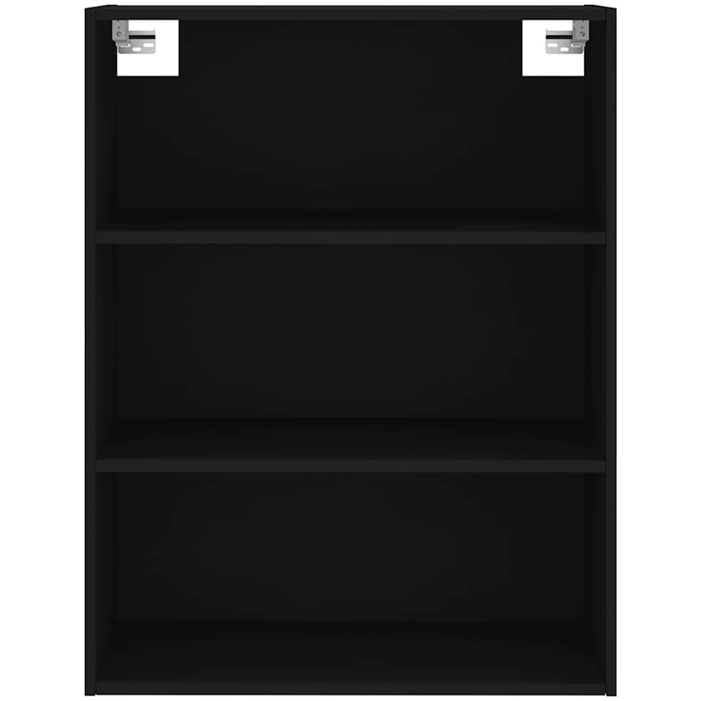 vidaXL Single 3 Drawer 3 Open Shelf Black Highboard Image 6