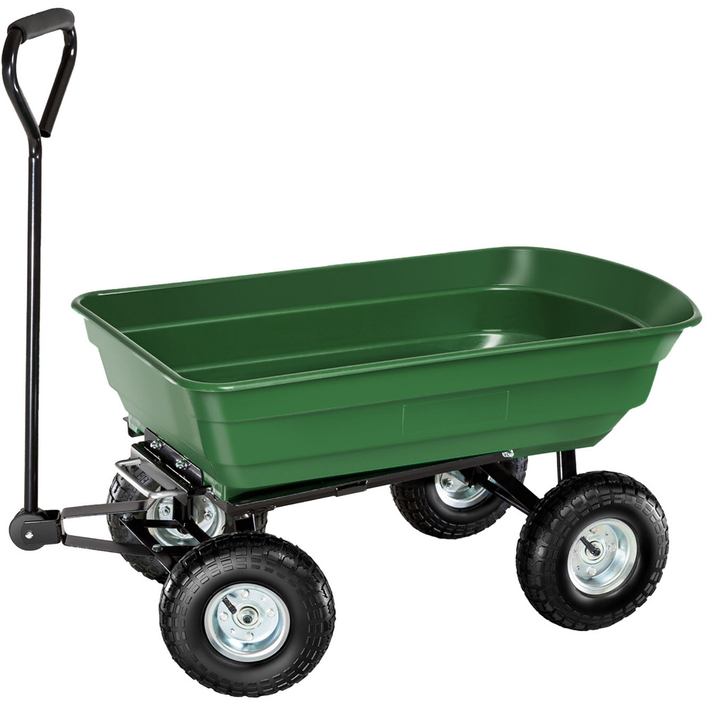 tectake Green Garden Trolley 300kg Image 1