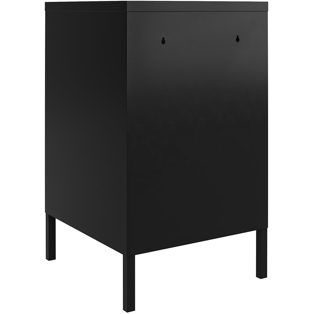 Dorel Mission District Black Metal Locker End Table Image 5