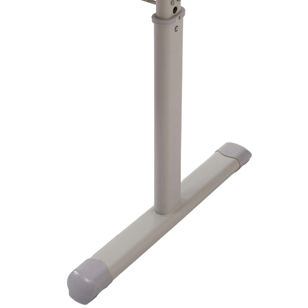 Living and Home Height Adjustable White Office Desk Image 4