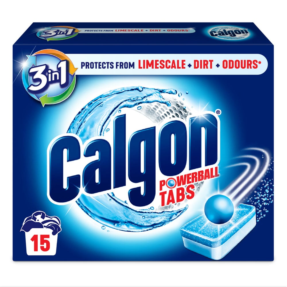 Calgon 3 in 1 Water Softener Powerball Tablets 15 Pack Case of 7 Image 2