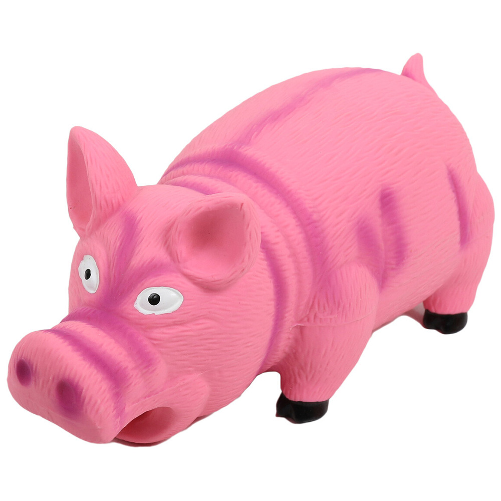 Single Honking Latex Pig Dog Character Toy in Assorted styles Image 2