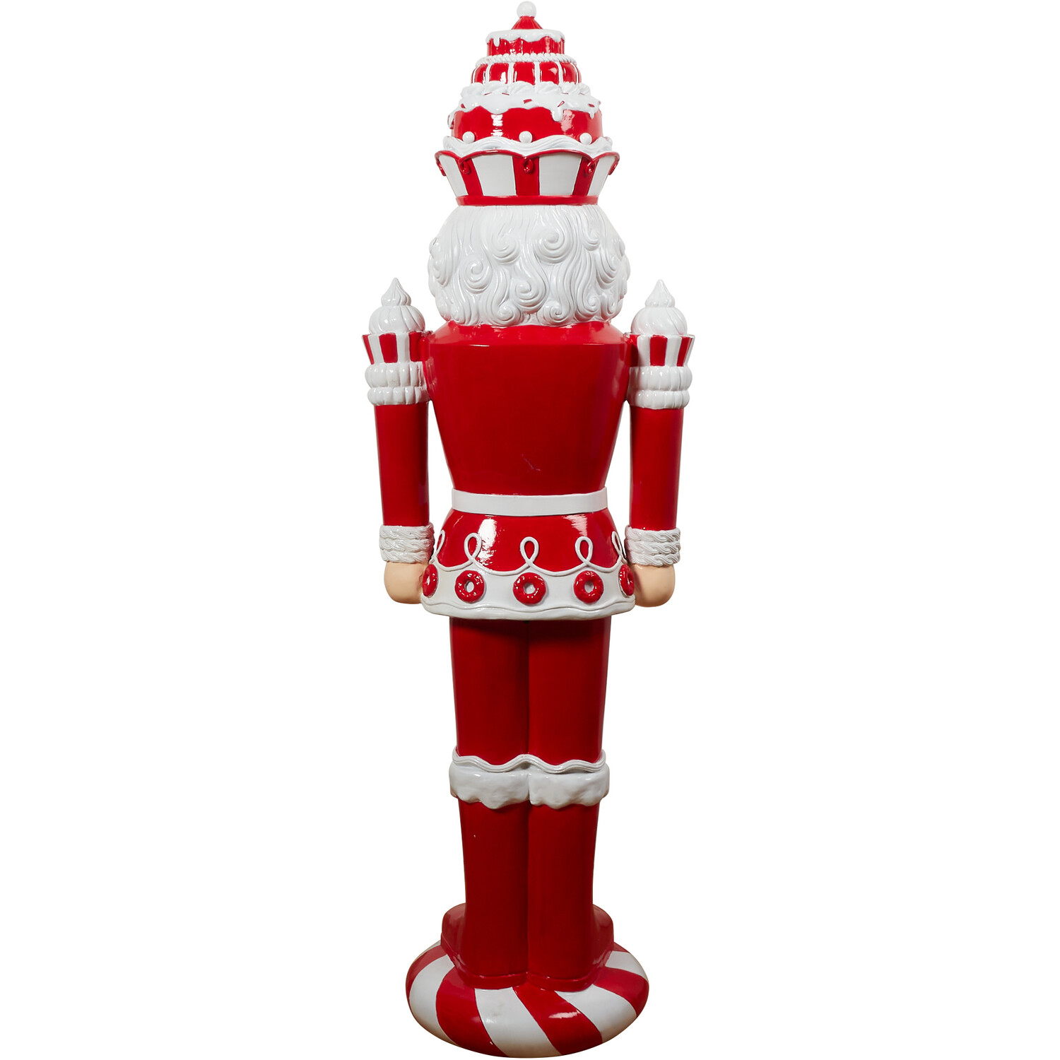 4ft LED Candy Cane Nutcracker - Red Image 4