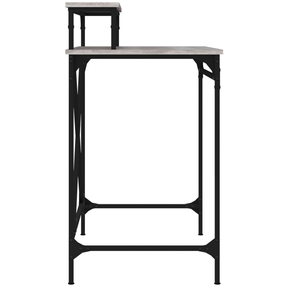 vidaXL Single Shelf Desk Grey Sonoma Image 5