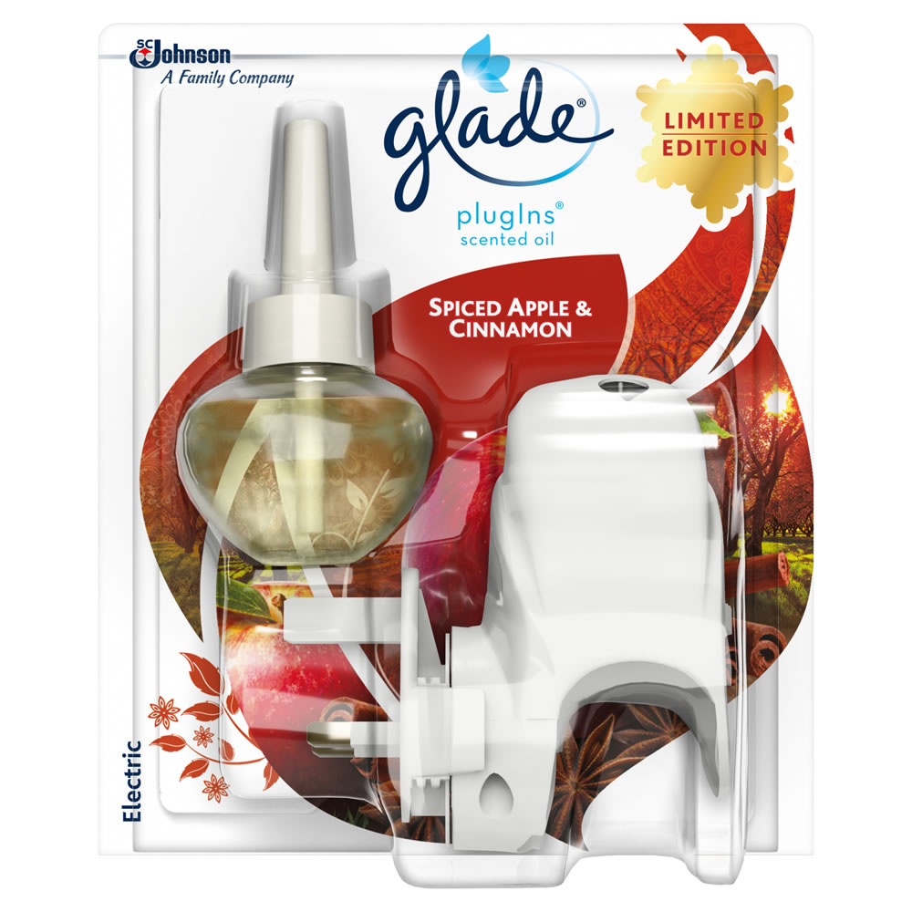 Glade Plugins Spiced Apple and Cinnamon Air Freshener Starter Kit 20ml