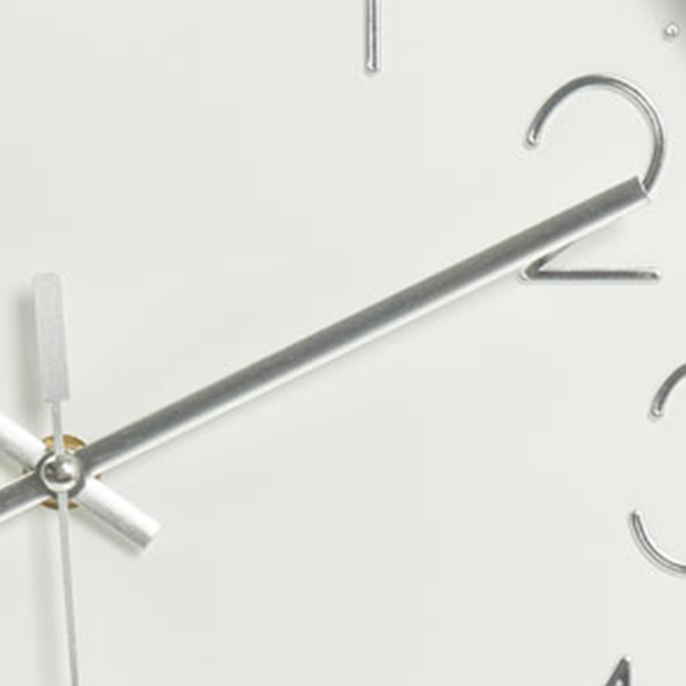 Wilko Classic Silver Wall Clock Image 4