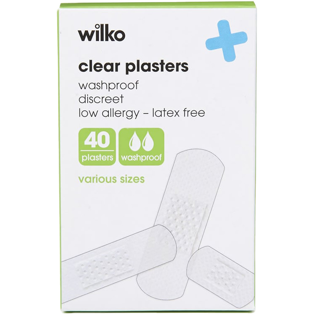 Wilko Clear Plasters 40 pack Image