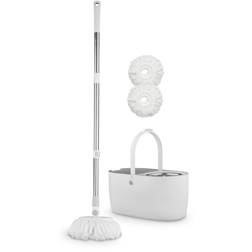 Swan Elevate Spin Mop and Bucket Set Image 2