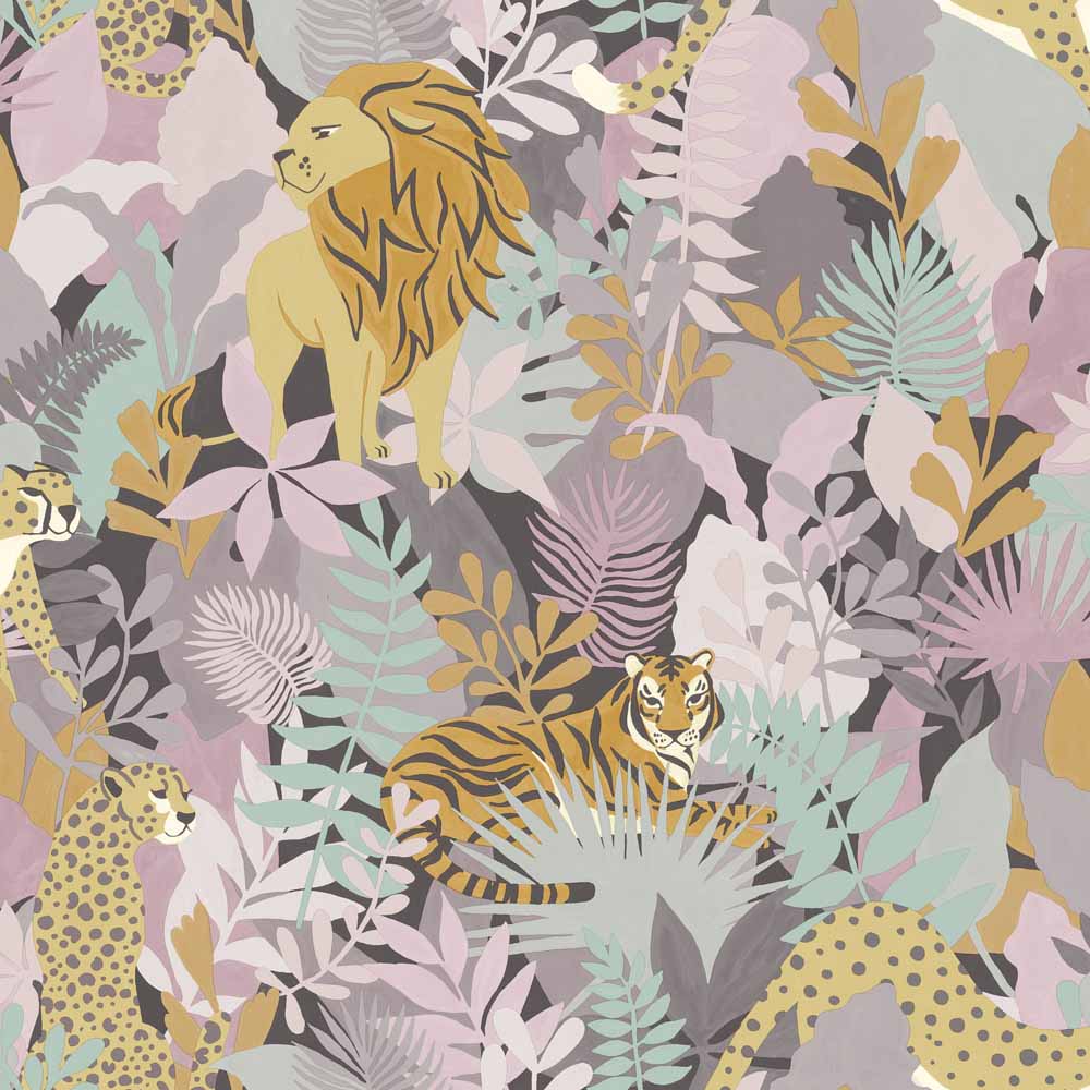 Holden Decor Animal Kingdom Pink Wallpaper Image