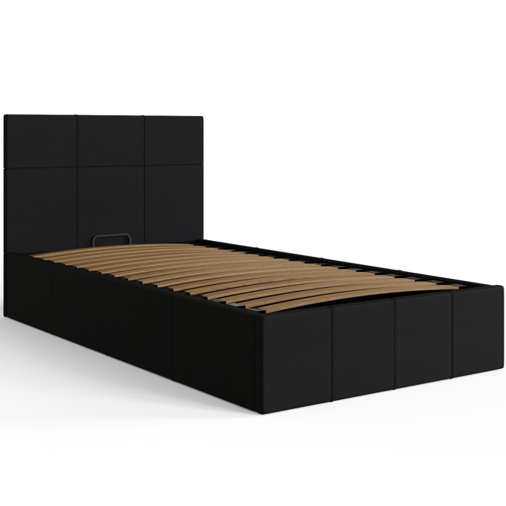 GFW Single Black End Lift Ottoman Bed Image 2