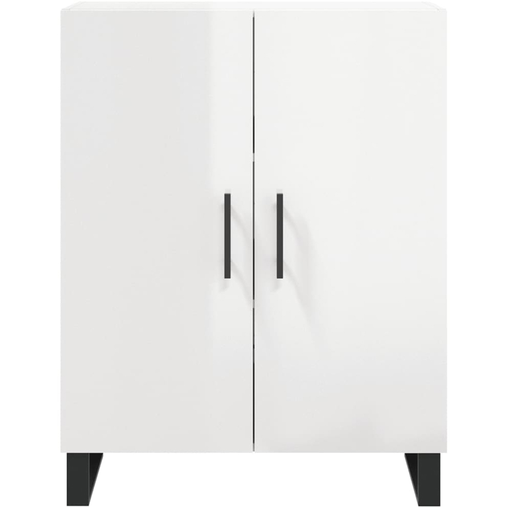 vidaXL 2 Door High Gloss White Sideboard Image 5