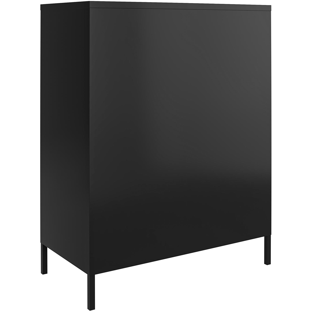 Dorel Mission District 2 Door Black Freestanding Storage Cabinet Image 5