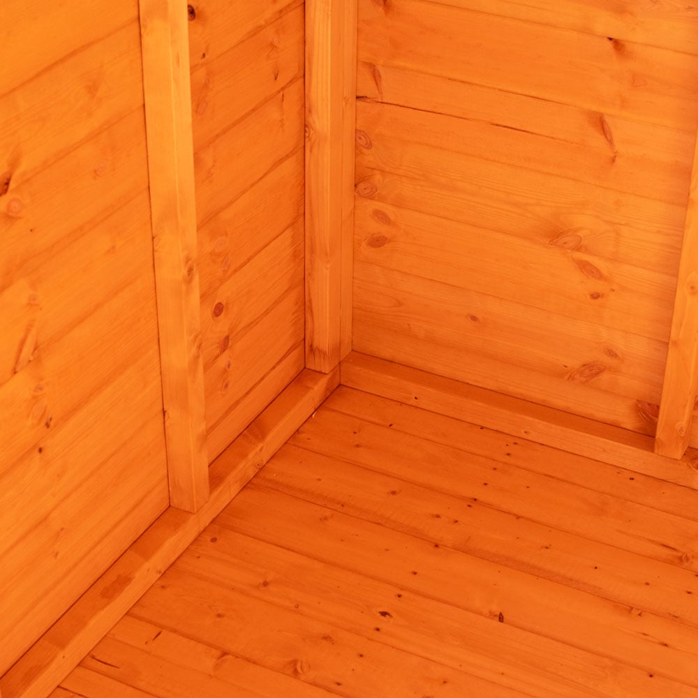 Shire 9 x 6ft Shiplap Style D Security Cabin Apex Garden Shed Image 7