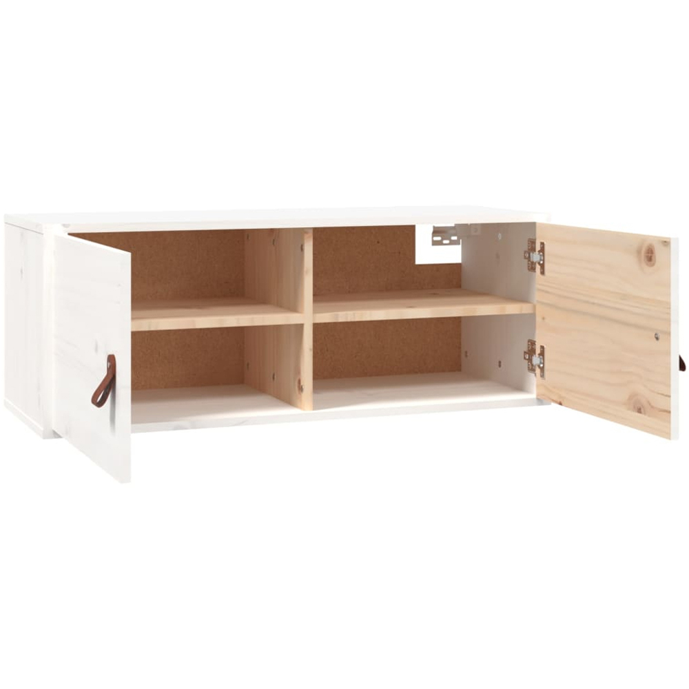 vidaXL 2 Door White Wall Cabinet 2 Pack Image 5
